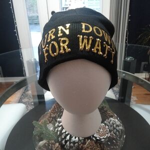 Pittsburgh Steelers Black and Gold Embellished Beanie Hat TJ Watt